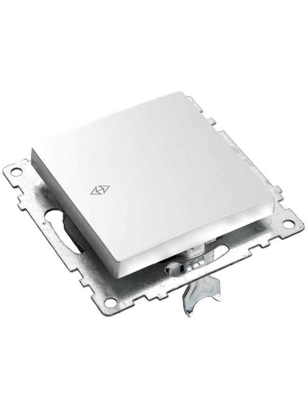 Переключатель 1-клавишный (механизм), 250В, 10А, STEKKER серия Катрин, серебро,GLS10-7105-03 1022442