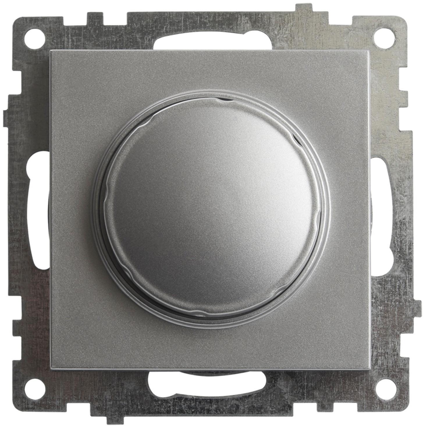 Выключатель диммирующий TRIAC, 250В, 500W, STEKKER серия Катрин, GLS10-7106-03 , серебро