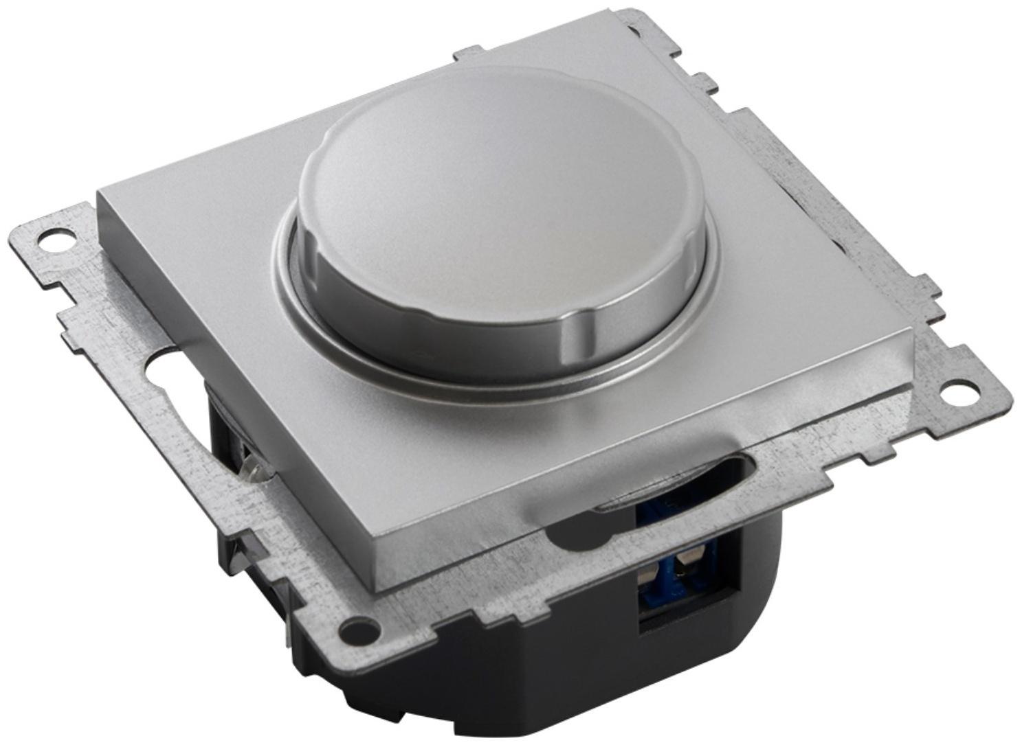 Выключатель диммирующий TRIAC, 250В, 500W, STEKKER серия Катрин, GLS10-7106-03 , серебро