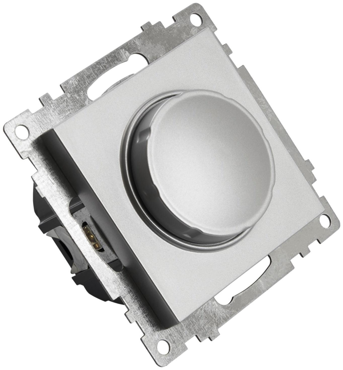 Выключатель диммирующий TRIAC, 250В, 500W, STEKKER серия Катрин, GLS10-7106-03 , серебро