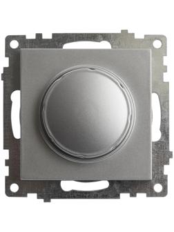 Выключатель диммирующий TRIAC, 250В, 500W, STEKKER серия Катрин, GLS10-7106-03 , серебро