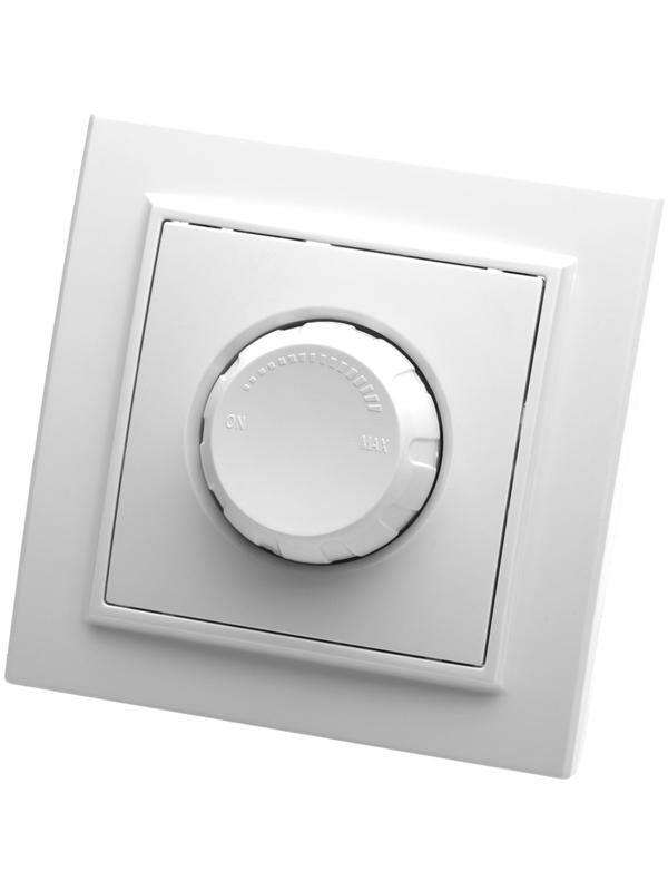 Выключатель диммирующий, 250В, 600W, STEKKER серия Эрна, PSW10-9006-01, белый