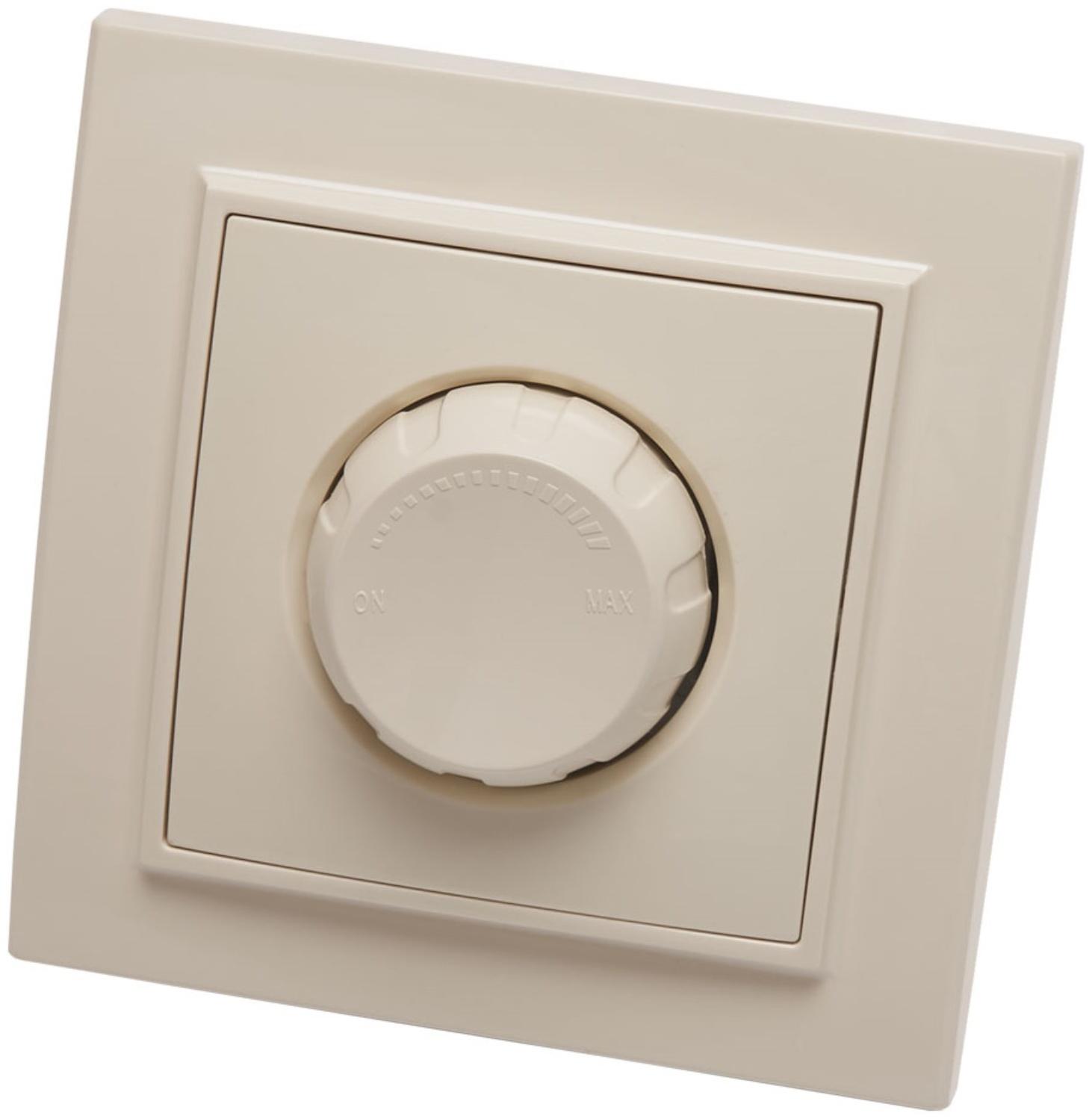 Выключатель диммирующий, 250В, 600W, STEKKER серия Эрна, PSW10-9006-02, слоновая кость