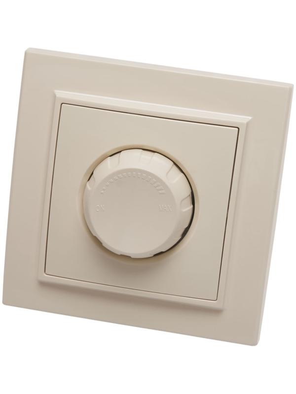 Выключатель диммирующий, 250В, 600W, STEKKER серия Эрна, PSW10-9006-02, слоновая кость