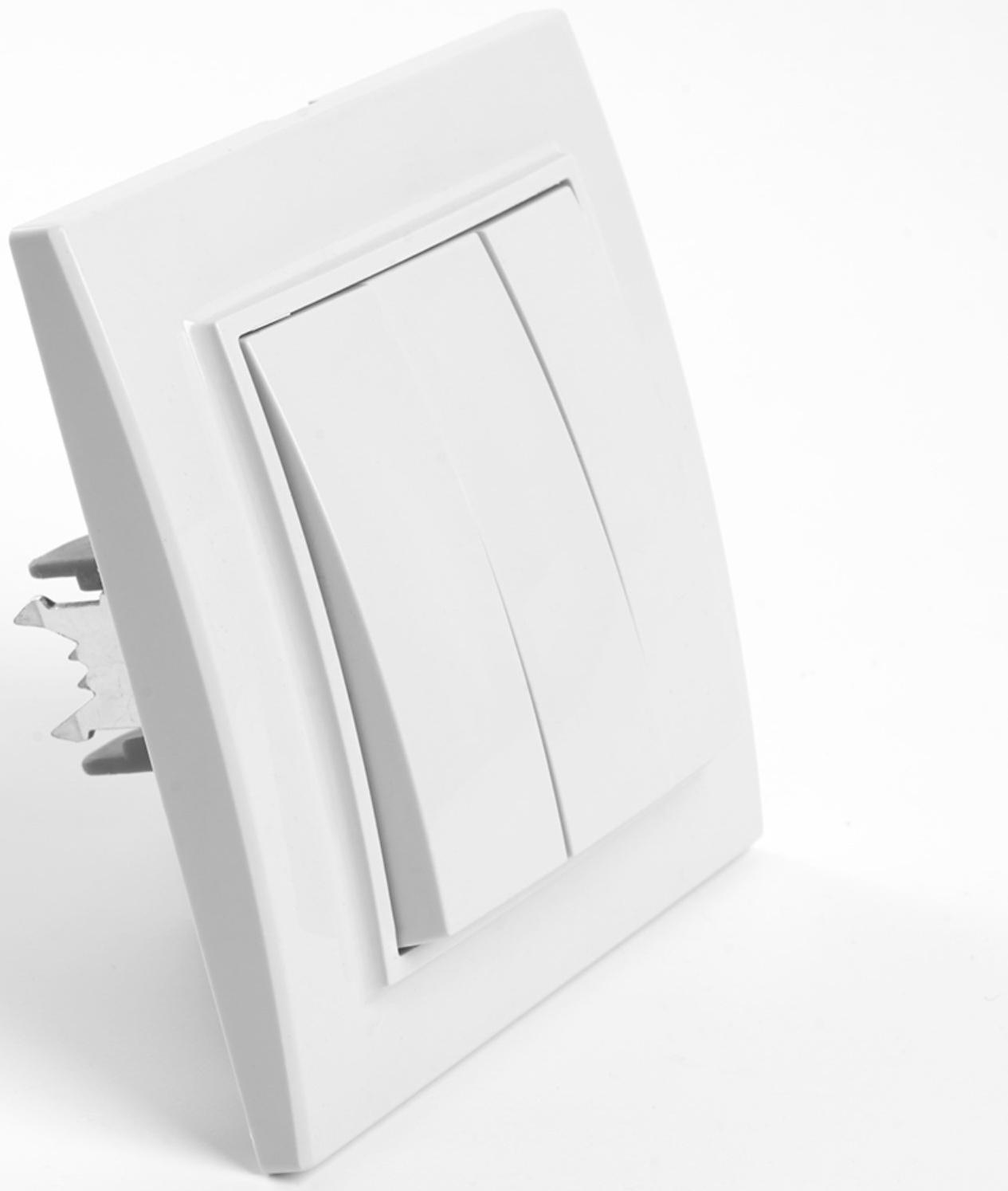 Выключатель электрический 3-клавишный, STEKKER серия Эрна, PSW10-9007-01, белый