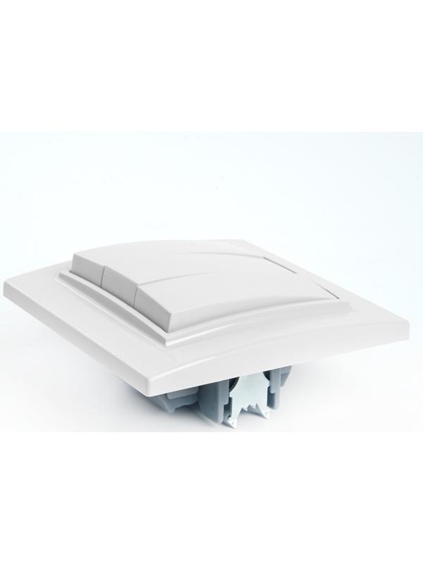 Выключатель электрический 3-клавишный, STEKKER серия Эрна, PSW10-9007-01, белый