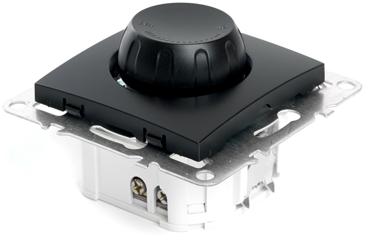 Выключатель диммирующий (механизм), STEKKER серия Эрна, PSW10-9106-03, черный