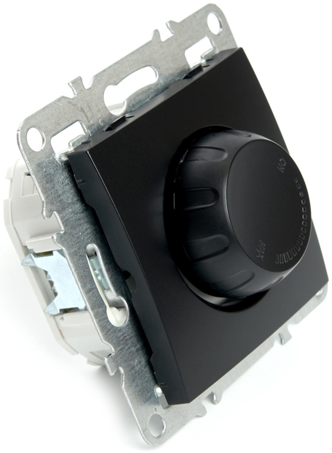 Выключатель диммирующий (механизм), STEKKER серия Эрна, PSW10-9106-03, черный