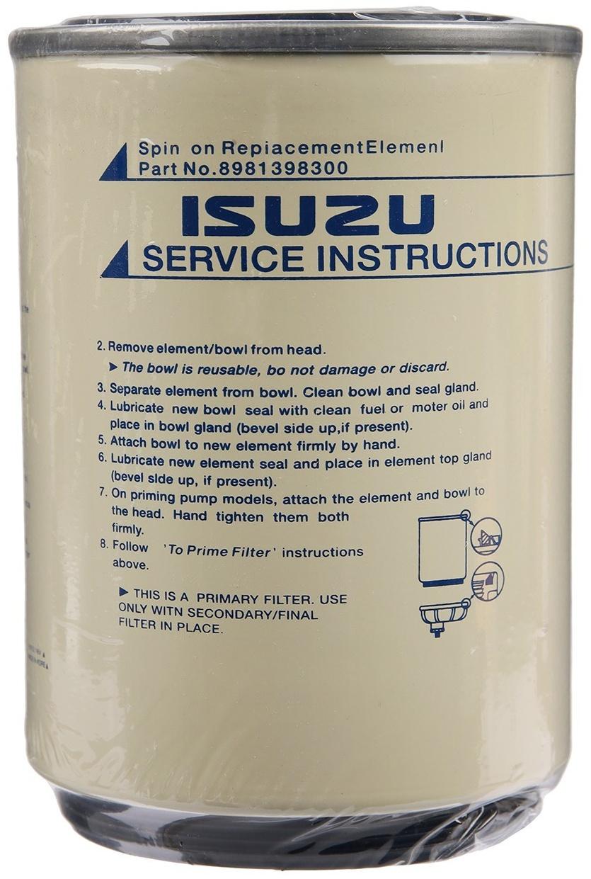 Фильтр топливный (сепаратор) Isuzu (OEM 8981398300)