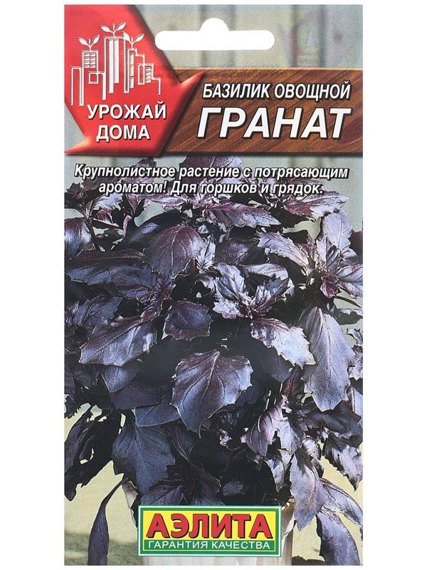 Семена Базилик овощной Гранат   Урожай дома Ц/П 0,1г
