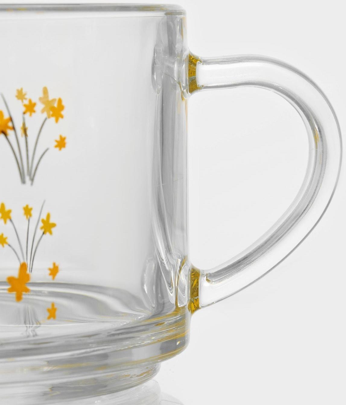 Кружки стеклянные «Весна», 420 мл, 2 шт