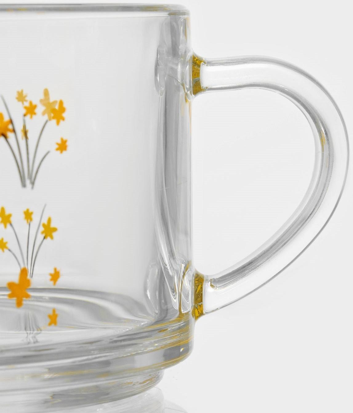 Кружки стеклянные «Весна», 420 мл, 2 шт