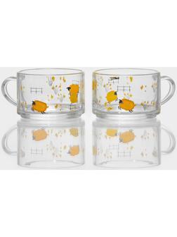 Кружки стеклянные «Весна», 420 мл, 2 шт