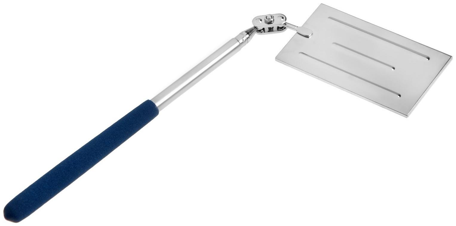 Зеркало телескопическое прямоугольное ТУНДРА, размер 50 х 90 мм, 310 - 480 мм