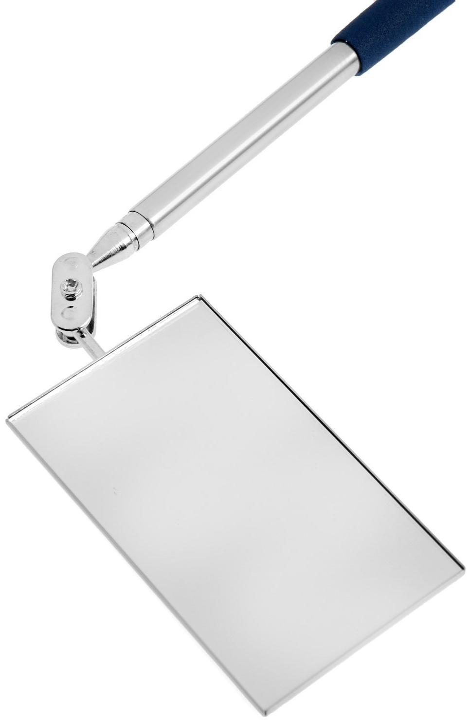 Зеркало телескопическое прямоугольное ТУНДРА, размер 50 х 90 мм, 310 - 480 мм