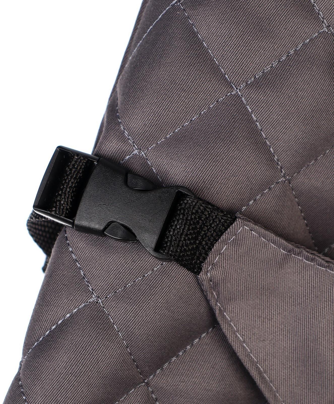 Шезлонг детский, кресло - качалка с игрушками для новорождённых «Крошка Я», цвет серый