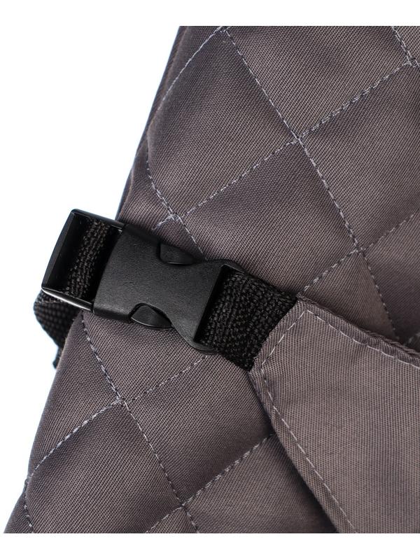 Шезлонг детский, кресло - качалка с игрушками для новорождённых «Крошка Я», цвет серый