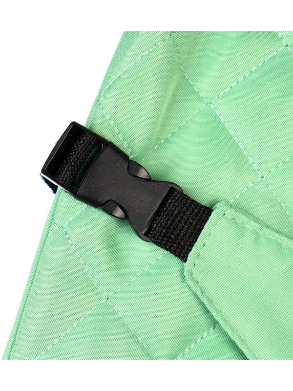 Шезлонг детский, кресло - качалка с игрушками для новорождённых «Крошка Я», цвет зелёный