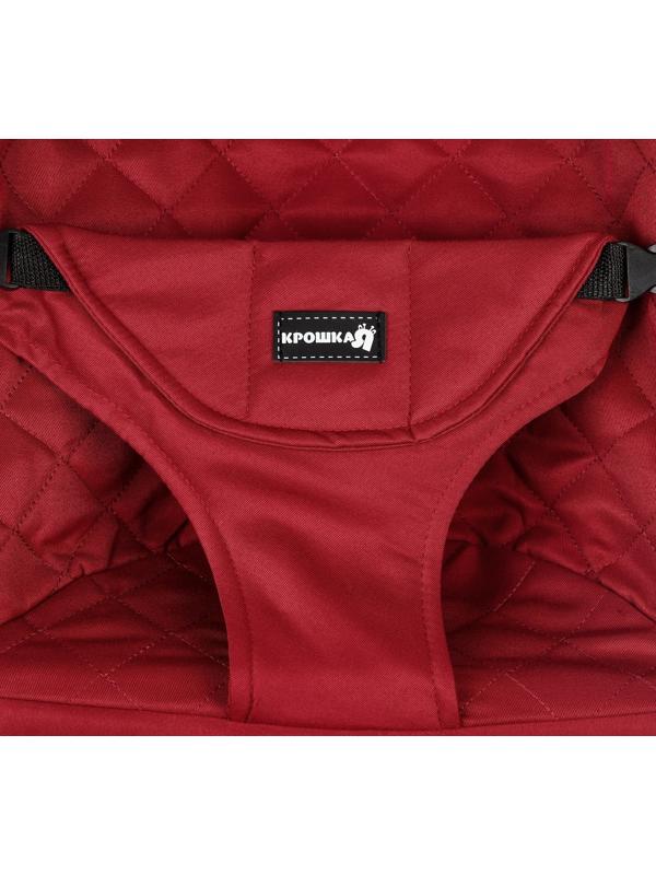 Шезлонг детский, кресло - качалка с игрушками для новорождённых «Крошка Я», цвет бордовый