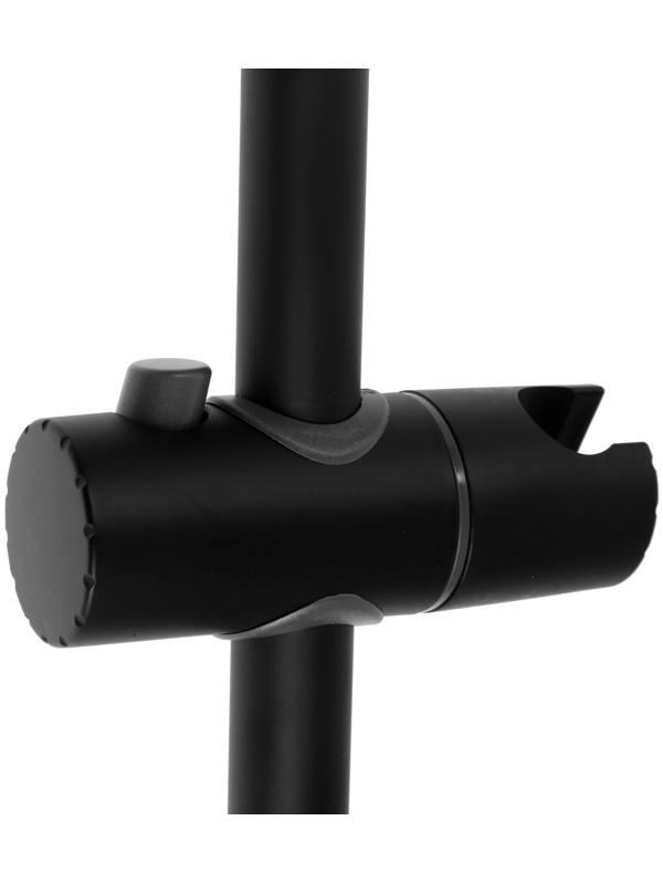 Душевая стойка ZEIN S06, с держателем для душевой лейки, черная