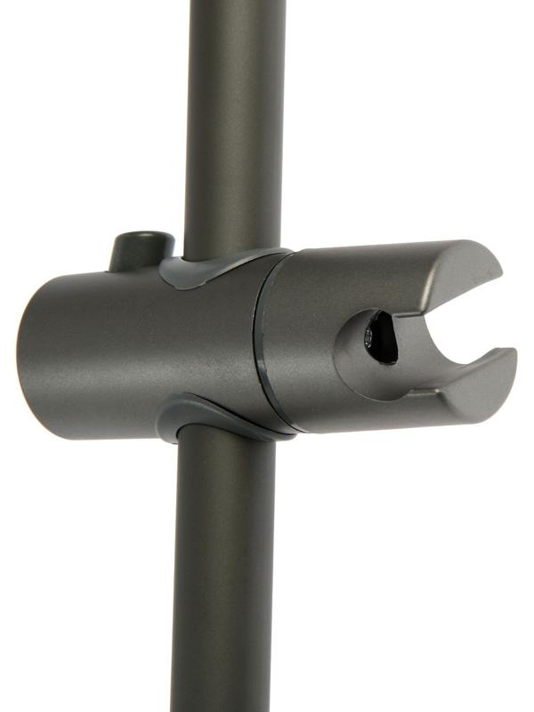 Душевая стойка ZEIN S08, с держателем для душевой лейки, графит