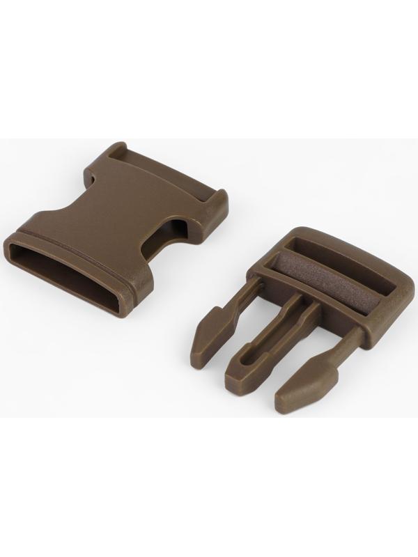 Фастекс 25 мм, нагрузка до 15 кг, 10 шт, цвет тёмно-коричневый