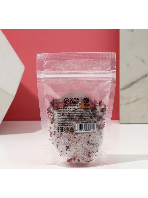 Соль для ванны с лепестками дикой розы, 150 г