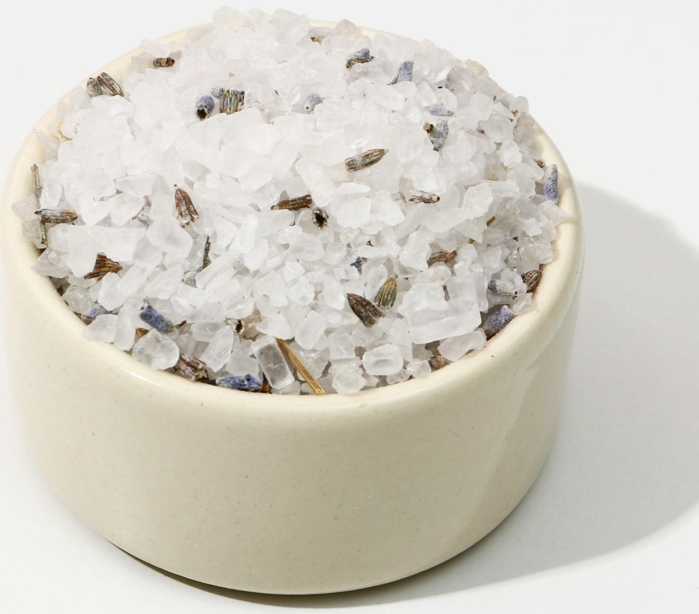 Соль для ванны с цветами горной лаванды, 150 г