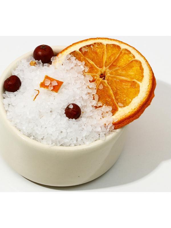 Соль для ванны с апельсином и цедрой мандарина, 150 г