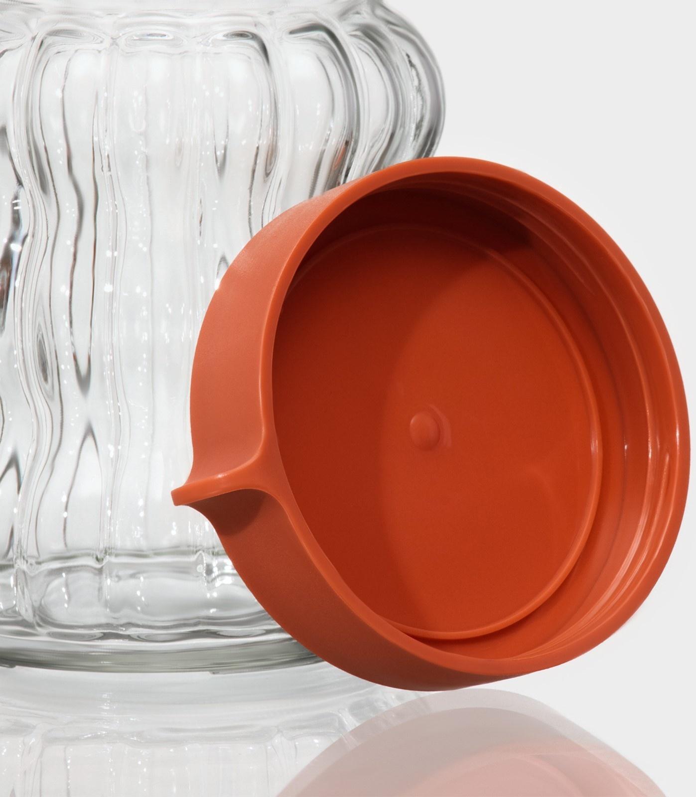 Банки стеклянные для сыпучих продуктов Доляна «Коралл», 2 предмета: 0,5 л, 9×13 см