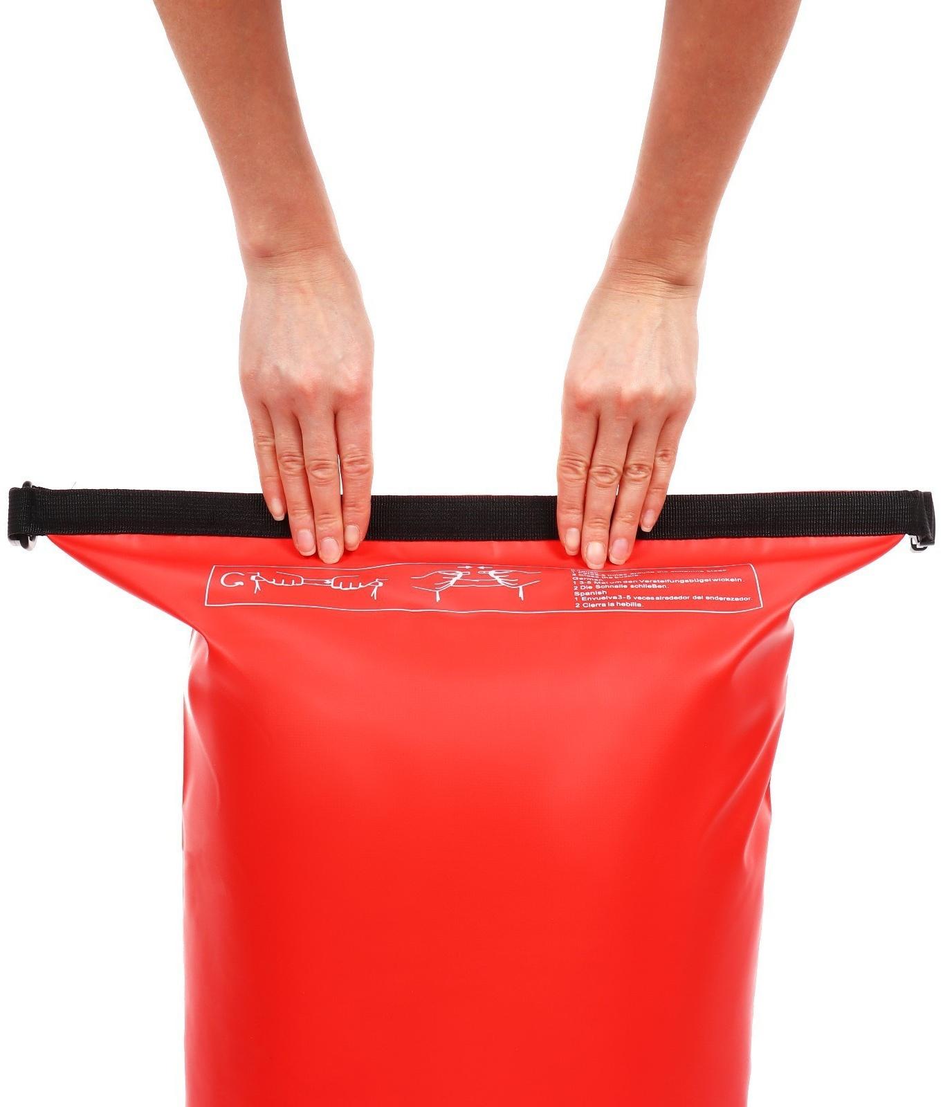 Гермомешок YUGANA, ПВХ, водонепроницаемый 40 литров, один ремень, красный