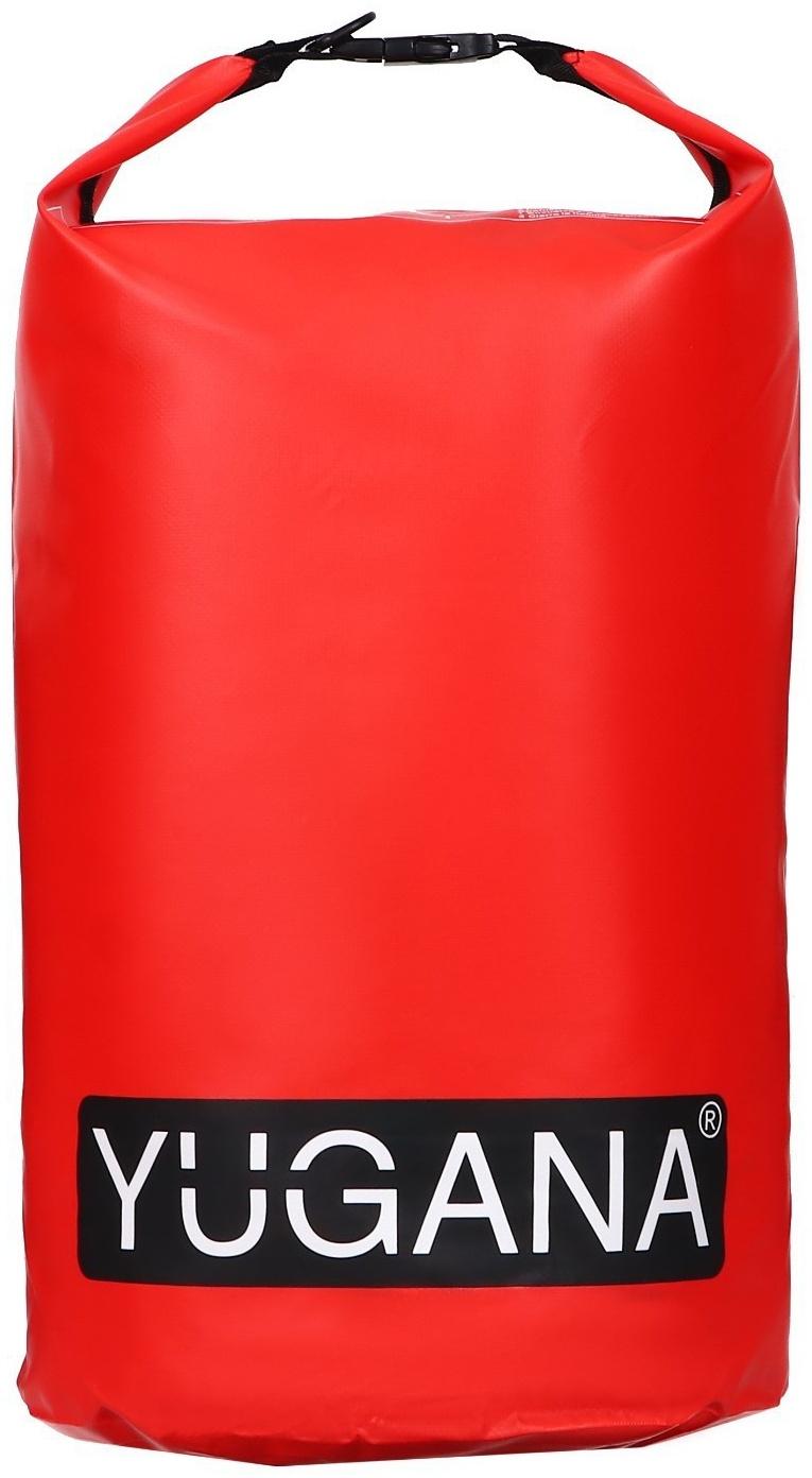 Гермомешок YUGANA, ПВХ, водонепроницаемый 40 литров, один ремень, красный