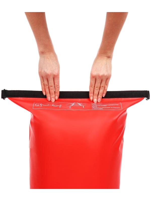 Гермомешок YUGANA, ПВХ, водонепроницаемый 40 литров, один ремень, красный