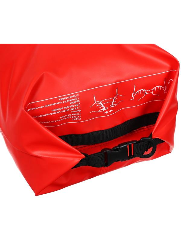 Гермомешок YUGANA, ПВХ, водонепроницаемый 40 литров, один ремень, красный