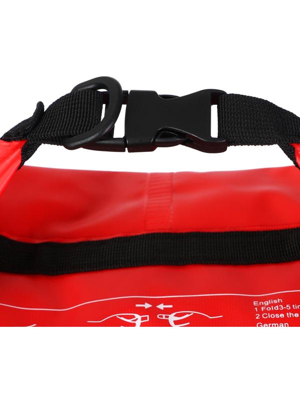 Гермомешок YUGANA, ПВХ, водонепроницаемый 40 литров, один ремень, красный