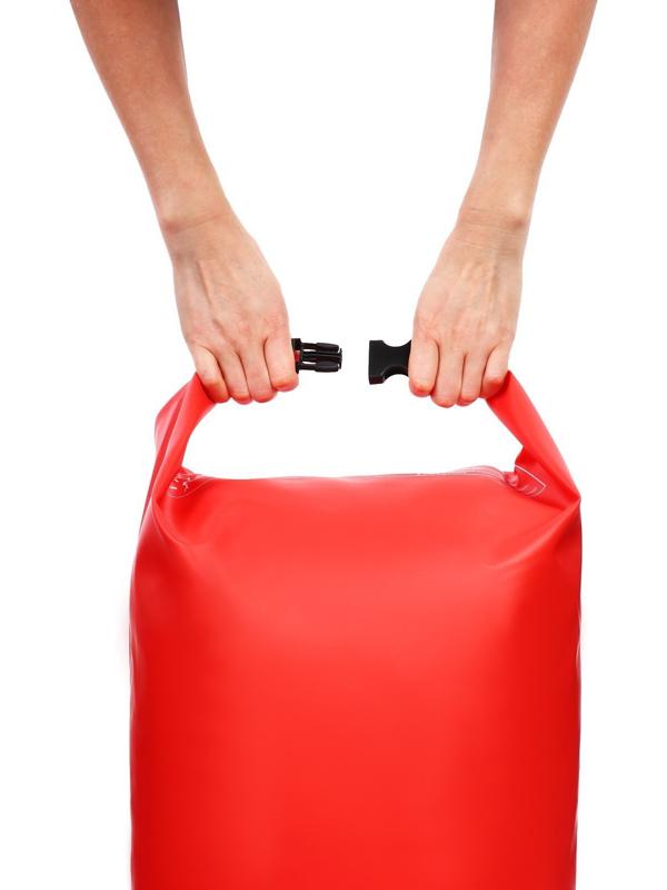 Гермомешок YUGANA, ПВХ, водонепроницаемый 40 литров, один ремень, красный