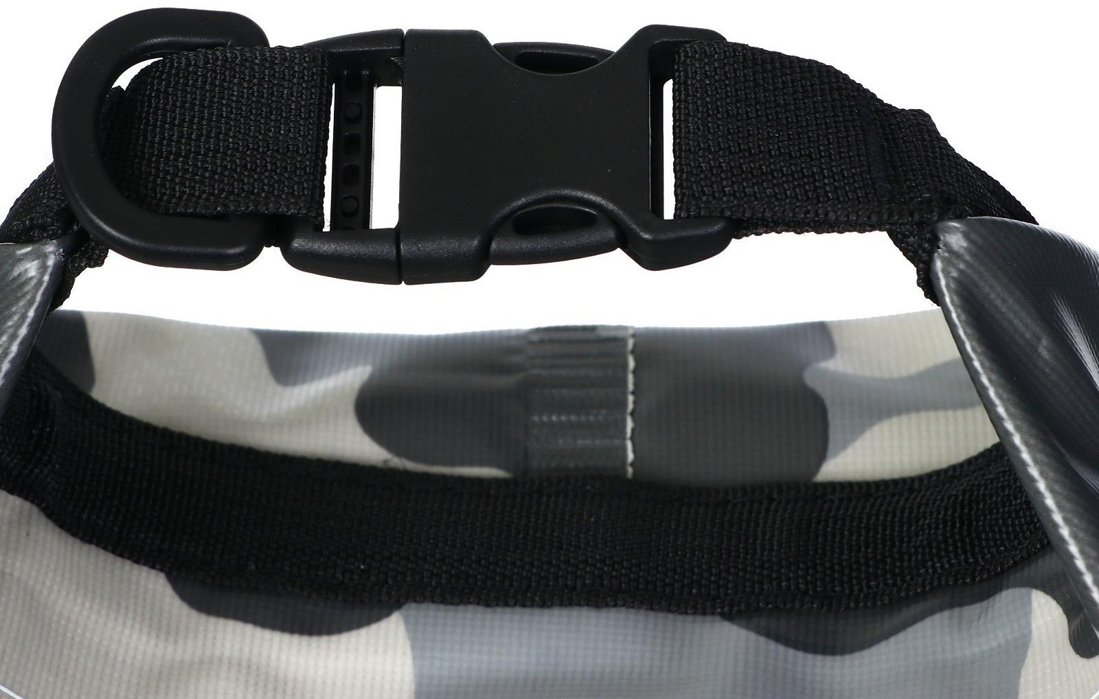 Гермомешок YUGANA, ПВХ, водонепроницаемый 20 литров, один ремень, камуфляж-цифра