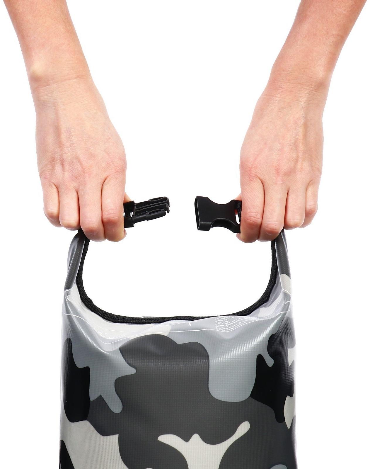 Гермомешок YUGANA, ПВХ, водонепроницаемый 20 литров, один ремень, камуфляж-цифра