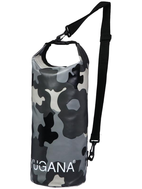 Гермомешок YUGANA, ПВХ, водонепроницаемый 20 литров, один ремень, камуфляж-цифра