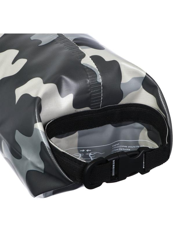 Гермомешок YUGANA, ПВХ, водонепроницаемый 20 литров, один ремень, камуфляж-цифра