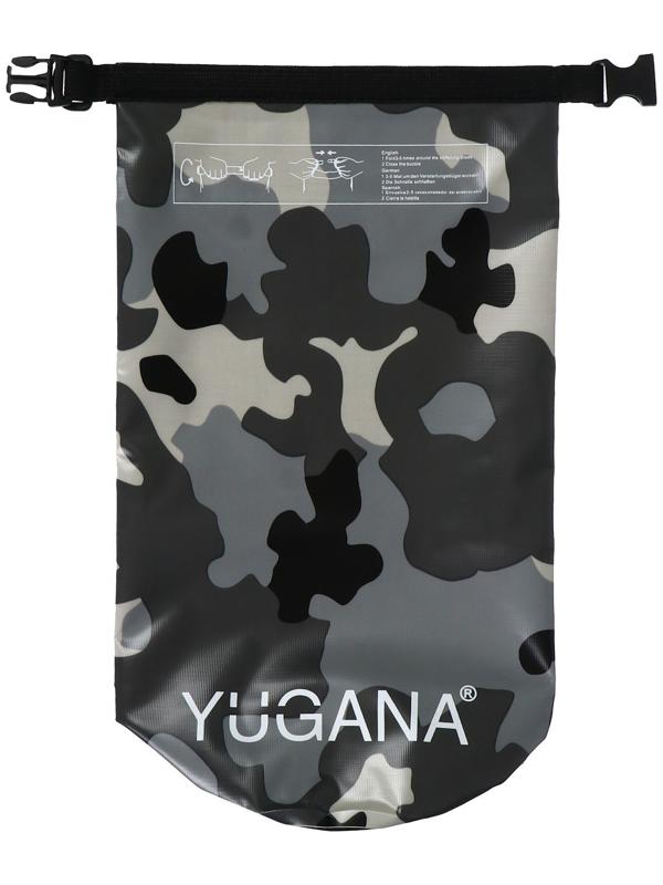 Гермомешок YUGANA, ПВХ, водонепроницаемый 20 литров, один ремень, камуфляж-цифра