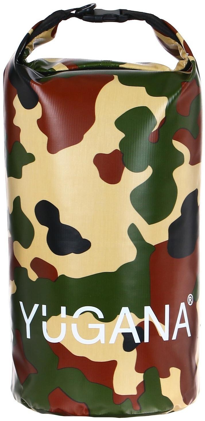 Гермомешок YUGANA, ПВХ, водонепроницаемый 30 литров, один ремень, хаки
