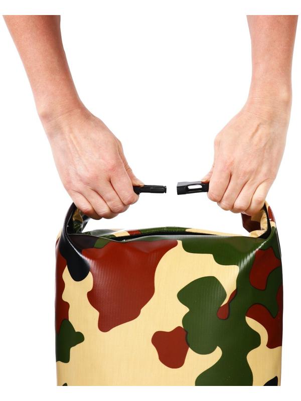 Гермомешок YUGANA, ПВХ, водонепроницаемый 30 литров, один ремень, хаки