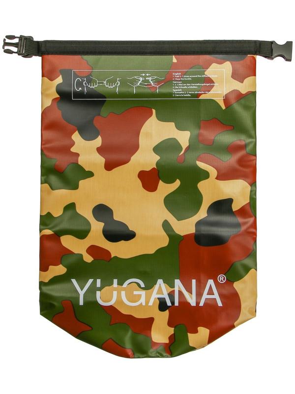 Гермомешок YUGANA, ПВХ, водонепроницаемый 30 литров, один ремень, хаки