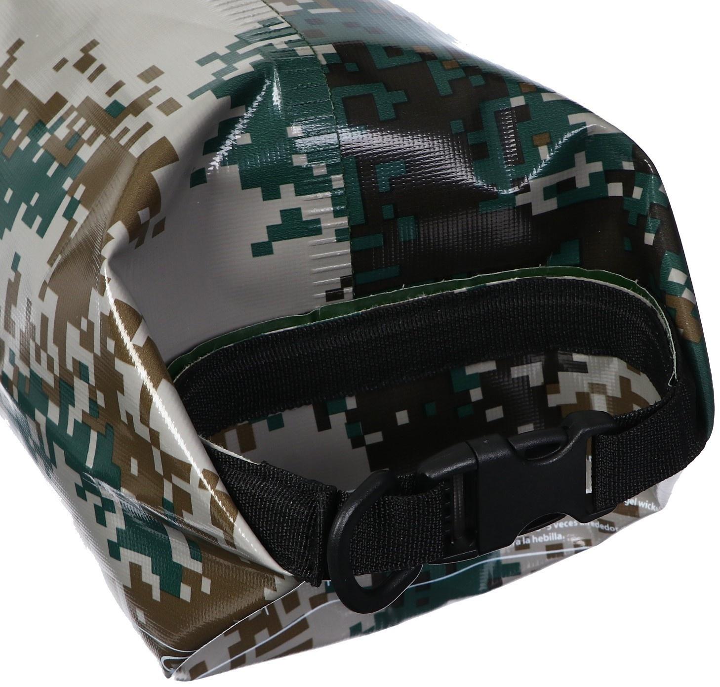 Гермомешок YUGANA, ПВХ, водонепроницаемый 30 литров, один ремень, камуфляж