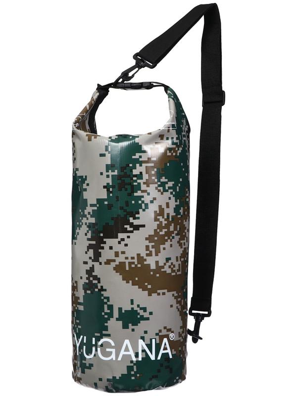 Гермомешок YUGANA, ПВХ, водонепроницаемый 30 литров, один ремень, камуфляж