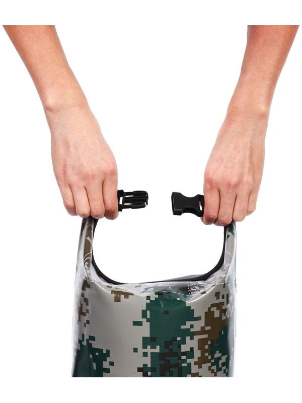 Гермомешок YUGANA, ПВХ, водонепроницаемый 30 литров, один ремень, камуфляж