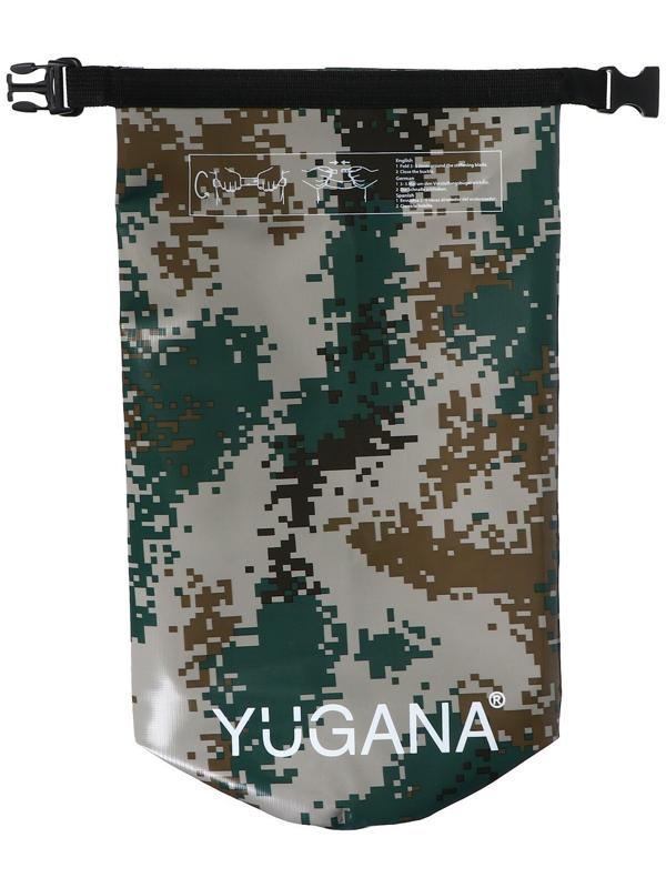 Гермомешок YUGANA, ПВХ, водонепроницаемый 30 литров, один ремень, камуфляж