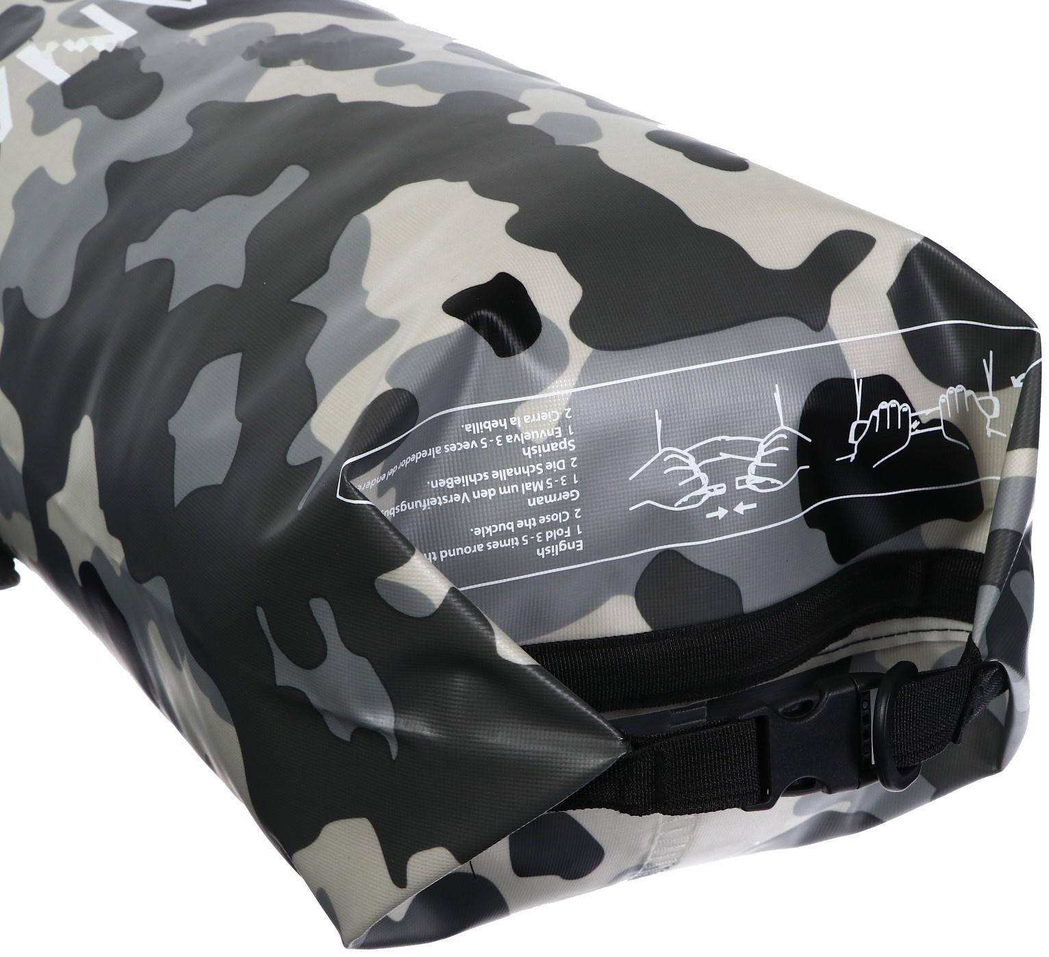 Гермомешок YUGANA, ПВХ, водонепроницаемый 30 литров, один ремень, камуфляж