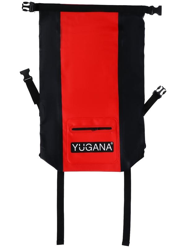 Герморюкзак YUGANA, ПВХ, водонепроницаемый 20 литров, красный